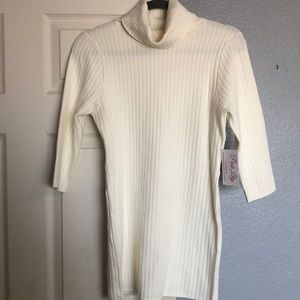 Ivory Sweater Dress Size L. Brand New NEVER WORN!
